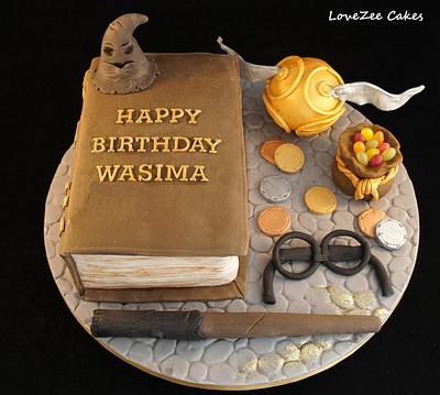 Harry Potter Book Cake  - Cake by LoveZeeCakes