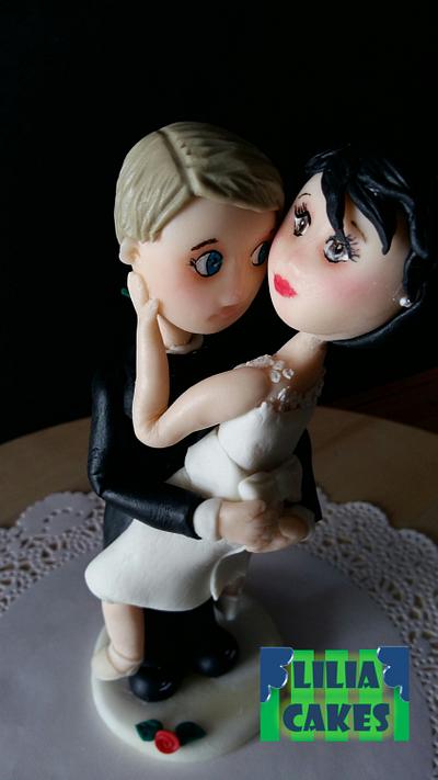 Wedding Cake Topper - Cake by LiliaCakes