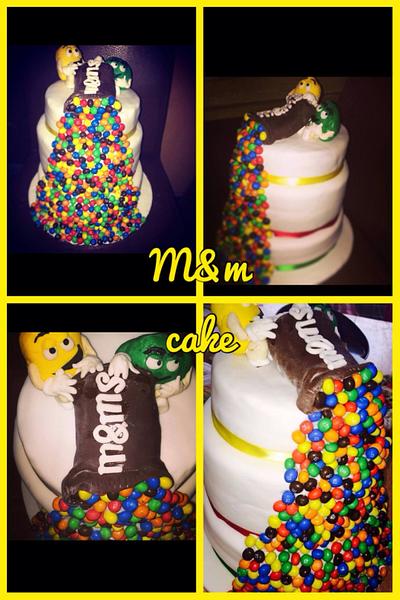 M&M three tiered cake  - Cake by Delight bites