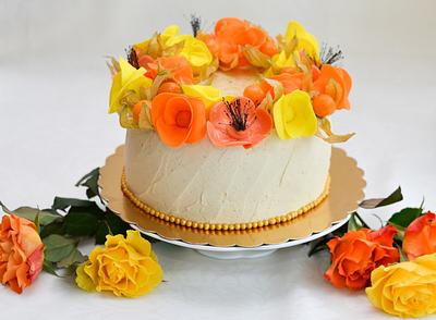 flowers passion - Cake by Crema pasticcera by Denitsa Dimova