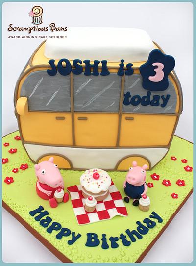 Peppa Pig's Chocolate Caravan Cake! - Cake by Scrumptious Buns
