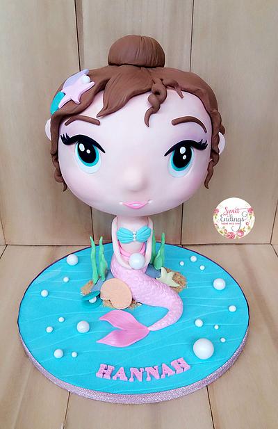 Mermaid Chibi Cake - Cake by Lulu Goh
