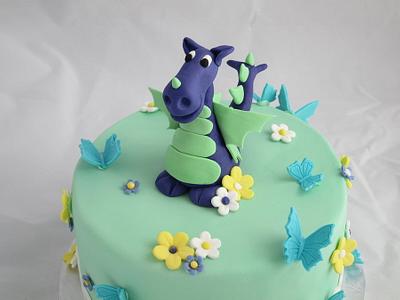 Dragon Themed Baby Shower - Cake by Kate