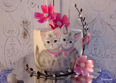 Kitties - Cake by Daphne