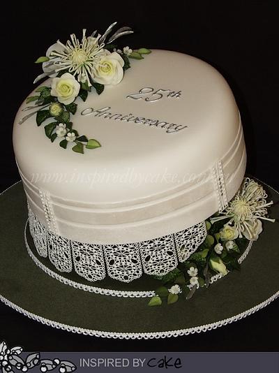 25th Anniversary Cake - Cake by Inspired by Cake - Vanessa