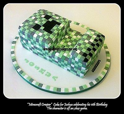 XBox 360 Game Character Cake - Creeper. - Cake by Kays Cakes