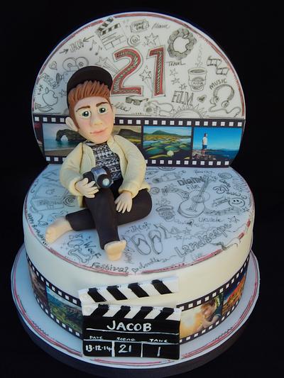 Doodle cake for film student - Cake by Elizabeth Miles Cake Design