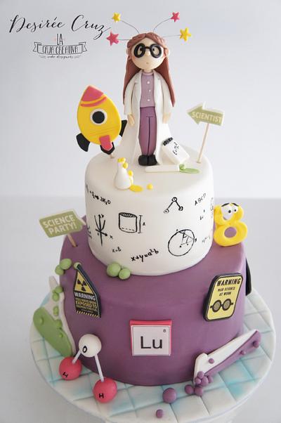 Scientist Cake - Cake by La Caja Creativa