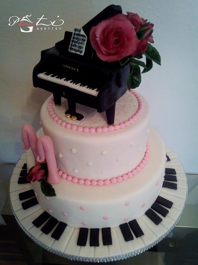 Piano - Cake by PetiCakes / Peti dortíky
