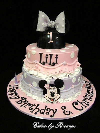Minnie Mouse in Ruffles for Lili - Cake by Raewyn Read Cake Design