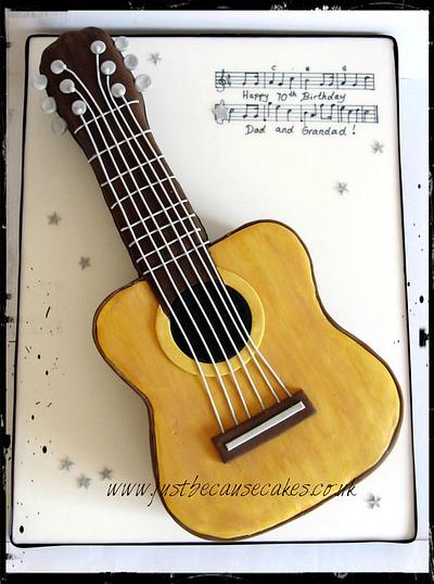 An Acoustic Guitar Cake - Cake by Just Because CaKes
