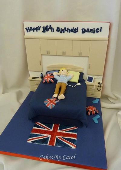 Teenager Bedroom Backdrop/backboard cake - Cake by Carol