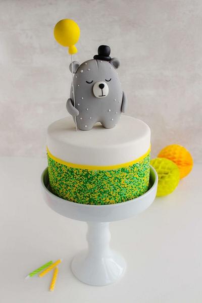 Modern Bear Cake - Cake by Monique Ascanelli