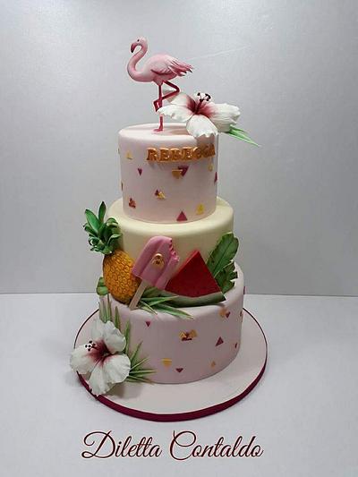 Flamingo cake - Cake by Diletta Contaldo