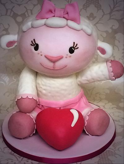 Little Lambie  - Cake by Rock and Roses cake co. 