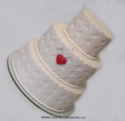 Hearts wedding cake - Cake by Renata 