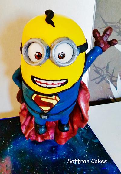Flying Super-Minion Cake - Cake by Meera