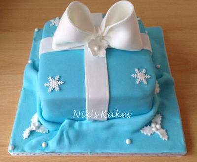 Christmas Parcel Cake - Cake by Nikskakes