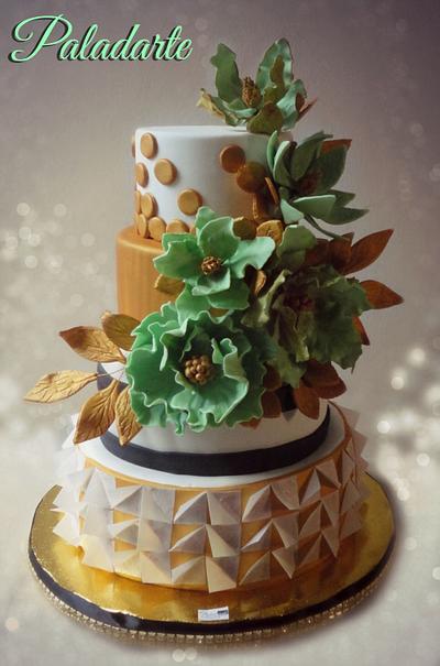 golden-mint cake - Cake by Paladarte El Salvador