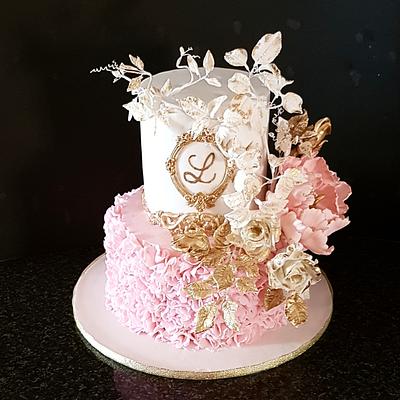 First birthday cake - Cake by The Custom Piece of Cake