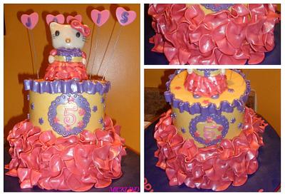 MY LOVELY NIECES HELLO KITTY CAKE - Cake by Linda