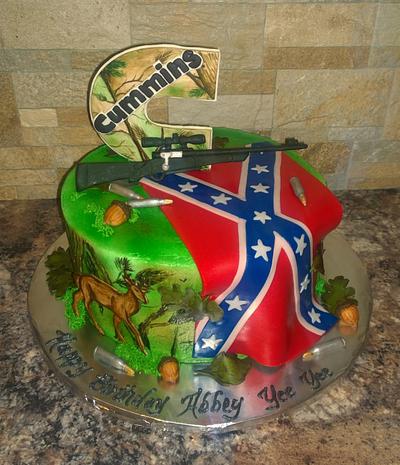 Confederate flag cake  - Cake by Tareli