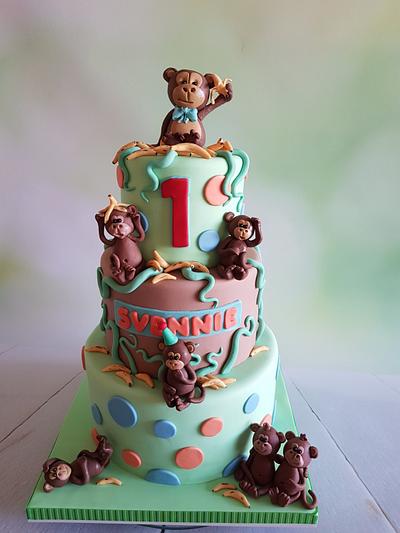 Monky cake - Cake by Anneke van Dam