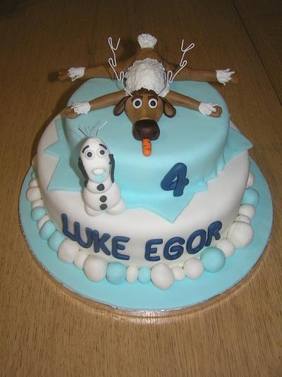 Frozen Themed Cake - Cake by Barbora Cakes