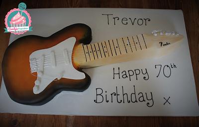 Fender Guitar - Cake by Candy's Cupcakes