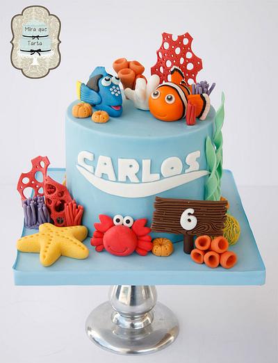 Nemo & Dory - Cake by miraquetarta