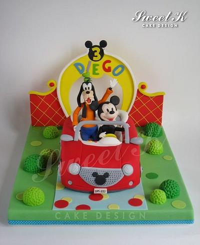 Mickey's car cake - Cake by Karla (Sweet K)