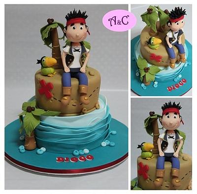 Jake and the Neverland Pirats - Cake by Com Amor & Carinho