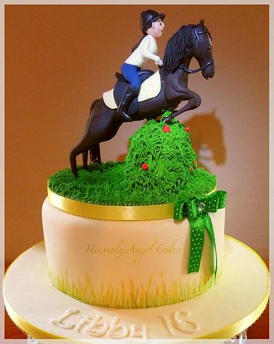 Horse & rider - Cake by Heavenly Angel Cakes