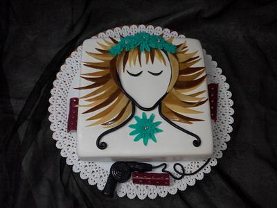hair dresser cake - Cake by Satir