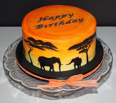 African Sunset - Cake by TracyH