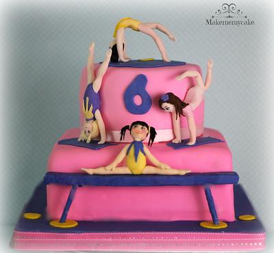 little gimnastics girls! - Cake by Eva Salazar 