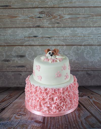 Icing Smiles Puppy Cake - Cake by Hello, Sugar!