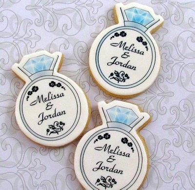Engagement Ring Cookies - Cake by Cheryl