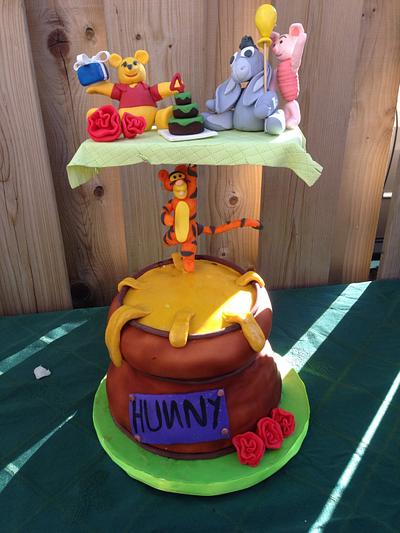 Winnie the Pooh birthday cake - Cake by Dkn1973