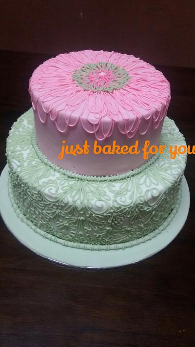 Pink n Green - Cake by Sato Seran