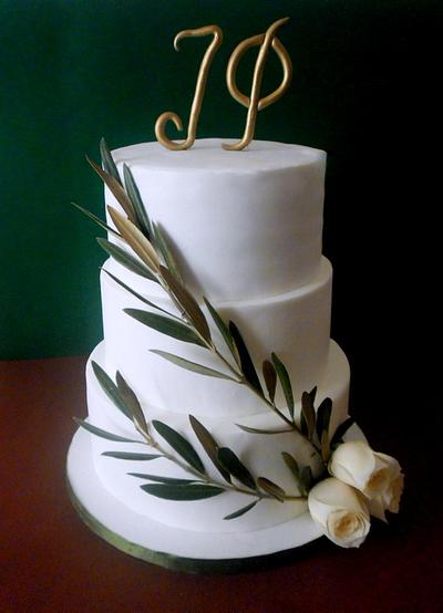 WEDDING CAKE WITH OLIVE BRANCH - Cake by SweetFantasy by Anastasia