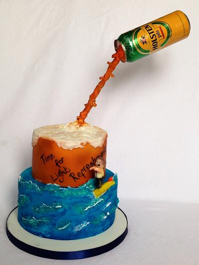 Surfs up...and beer! - Cake by Cupcakelicious