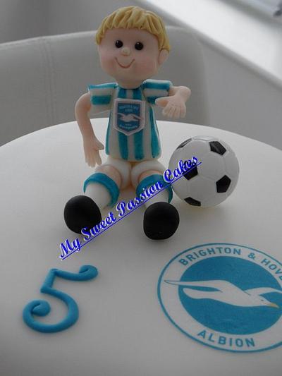Brighton and Hove Albion FC Cake - Cake by Beata Khoo