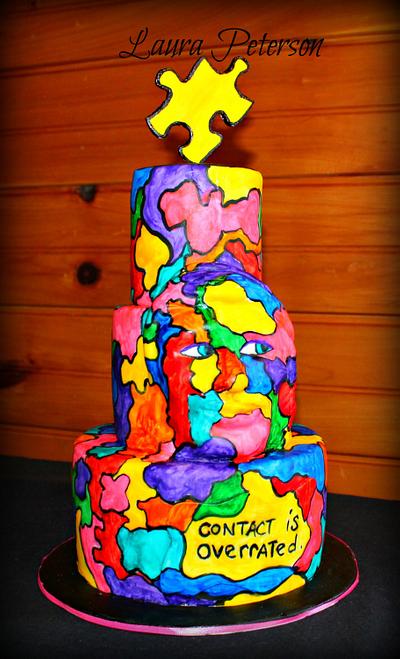 Eye Contact is Overrated - Collaborating to Raise Awareness - Cake by Laura Peterson