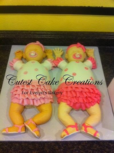 Twins!! - Cake by Evelyn Vargas