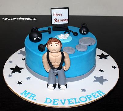 Body builder cake - Cake by Sweet Mantra Homemade Customized Cakes Pune