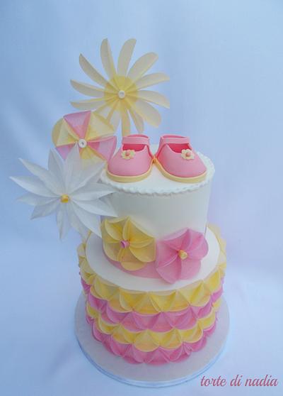 pink and yellow - Cake by tortedinadia