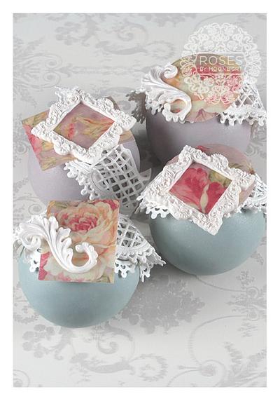 Wafer paper sphere cakes - Cake by Roses by Moonlight