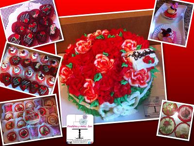 Red Roses Vintage - Cake by Pastelesymás Isa