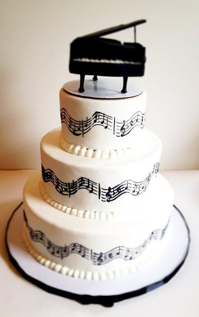 Piano theme birthday - Cake by BAKED